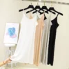Woman Tank Dress Casual Modal Sexy Camisole Elastic Female Home Beach Dresses O-Neck Camis Sexy Dress 4
