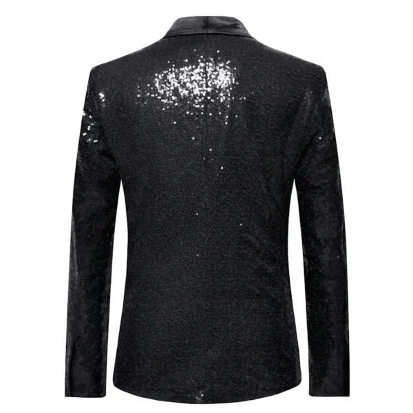 Shiny Gold Sequin Glitter Embellished Blazer Jacket Men Nightclub Prom Suit Coats Mens Costume Homme Stage Clothes For singers 2
