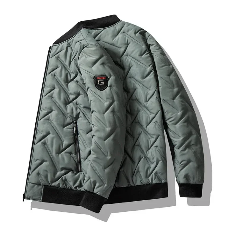 Autumn/Winter New Men's Cotton Coat Jacket 2025 Trendy Stand Collar Lightweight Warm TheFashionFever 5
