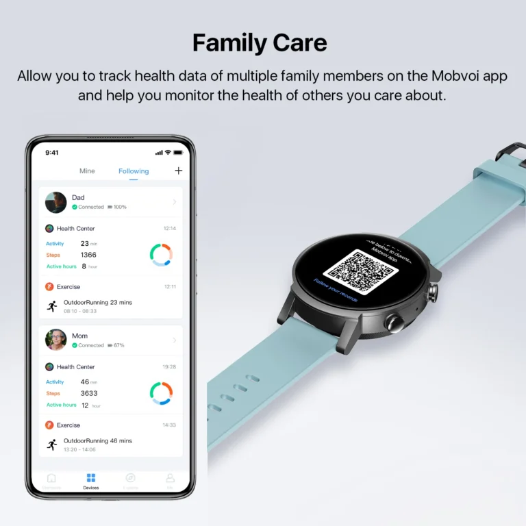 Ticwatch E3 Wear OS Smartwatch Snapdragon 4100 8GB ROM IP68 Waterproof Google Pay iOS and Android Compatible 6