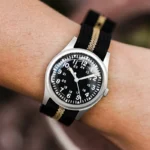 G10 34.5mm Retro Military Watch 316L Stainless Steel K1 Mineral Glass Luminous Personality Sports Quartz Men 4
