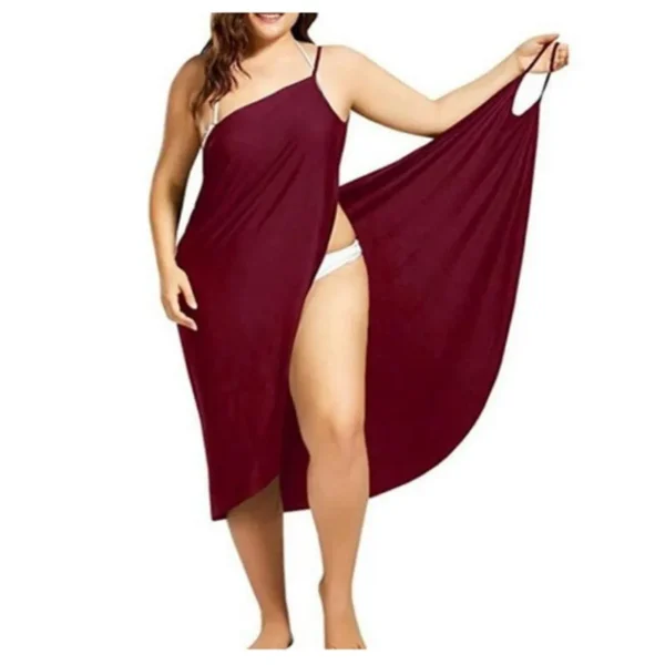 Femme Dress For Women Sling Beach Dresses Sarong Cover Up Warp Pareo Backless Cross Swimwear 5