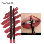 Waterproof Matte Lipliner Pencil Red Contour Tint Lipstick Long Lasting Non-stick Cup Moisturising Lips Makeup 12 Colors 5