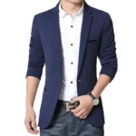 Men's Casual Blazer 2025 Autumn New Fashion Slim Business Suit Coat Gentleman 2