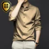 S-5XL Men's Shirt Long Sleeve Non iron Wrinkle Resistant Business Dress 4
