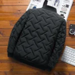 Autumn/Winter New Men's Cotton Coat Jacket 2025 Trendy Stand Collar Lightweight Warm TheFashionFever 4