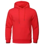 Solid Color Men Hoodies Fleece Warm 3