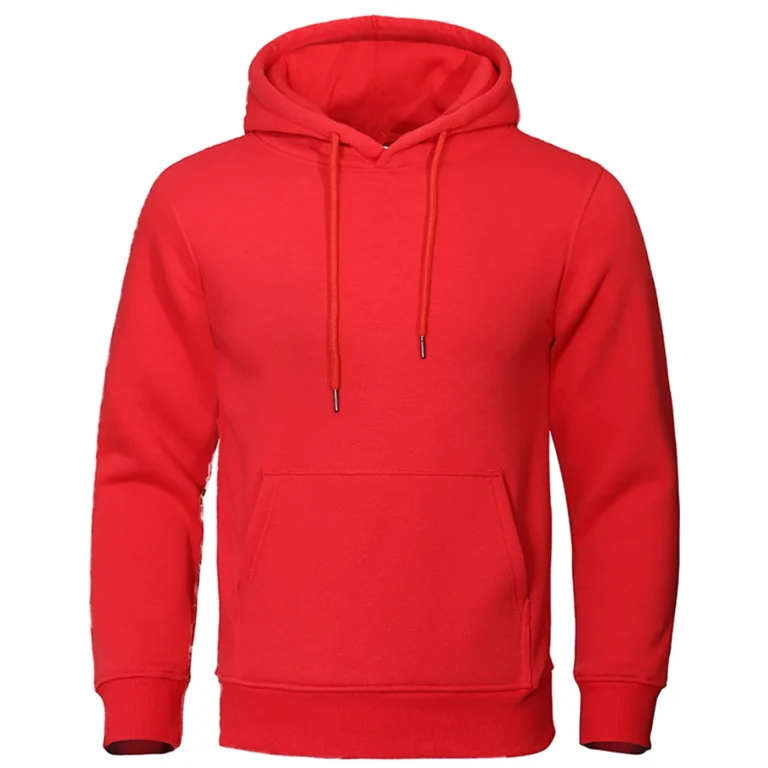 Solid Color Men Hoodies Fleece Warm 3