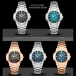 Men Quartz Watch Luxury Waterproof Date Week Luminous Wristwatch Stainless Steel Men's Watches 6