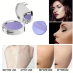 Lavender Pressed Powder Matte Powder Lasting Oil Control Full Coverage Face Compact Setting Powder Makeup Foundation Cosmetics 5