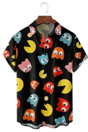 3D Print Hawaiian Shirt Men - Casual Summer Short Sleeve Shirt for Beach 2