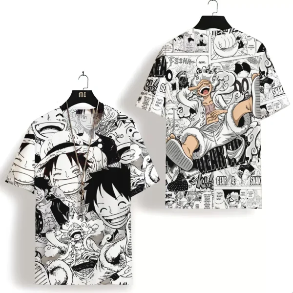 One Piece Anime Graphic Tee | Men's 3D Print T-Shirt | Casual Short Sleeve | Oversized Street Style 5