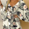 Bohemian Print Mini Dress | Women's Summer Beach Dress | V-Neck, Batwing Sleeve 6