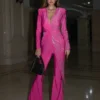 Deep V Neck & Sparkly Diamond Jumpsuit | Elegant Wide Leg | Club & Runway Style 6