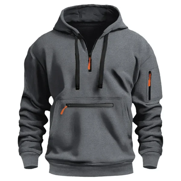 Men's Long Sleeve Hoodie | Casual Sports Pullover | Arm Pocket | Spring/Autumn Fashion 4
