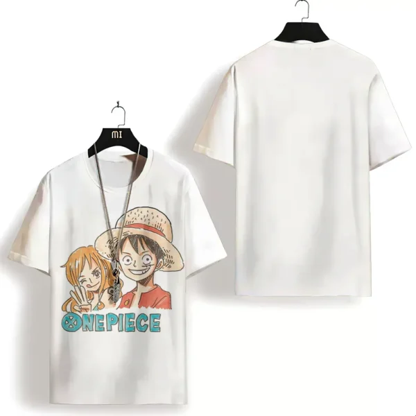 One Piece Anime Graphic Tee | Men's 3D Print T-Shirt | Casual Short Sleeve | Oversized Street Style 3