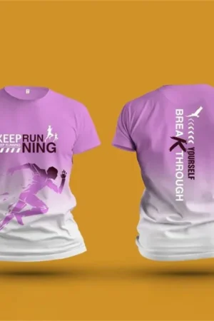 Unisex 3D Printed Running T-Shirt - Quick Dry, Breathable Sport Tee for Fitness & Outdoor 2