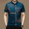 Men's Polo T-Shirt | Pattern Print | Short Sleeve | Business Casual Summer Top 5