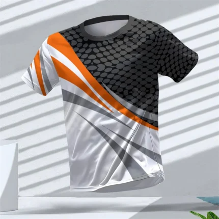 Breathable 3D Print Sports T-Shirt | Quick-Dry