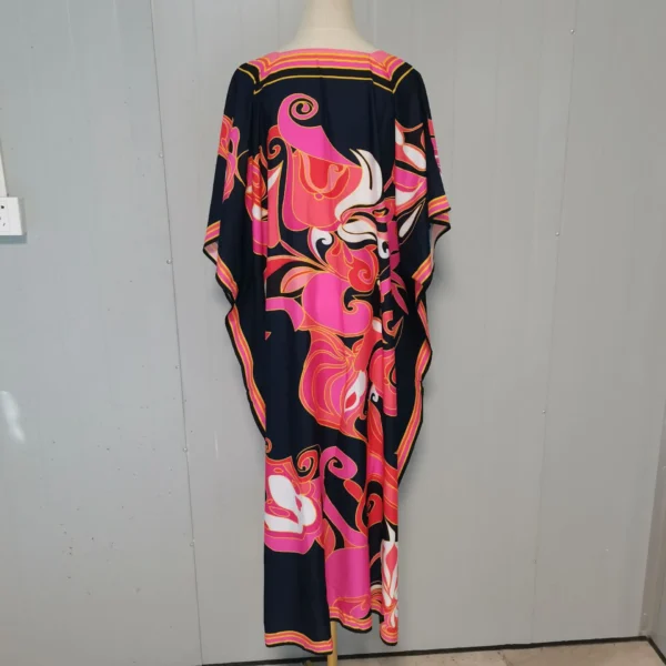 Women's Kaftan Dress | Plus Size Beach Cover Up | Summer Kimono Robe 6