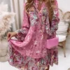 Women's Floral Print Boho Dress | Casual V-Neck A-Line Dress for Spring & Summer 2024 | Beach & Party Dress 5