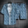 Men's Quick Dry Hawaiian Shirt and Shorts Set - 2-Piece Beach Outfit - Summer Fashion 3