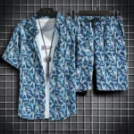 Men's Quick Dry Hawaiian Shirt and Shorts Set - 2-Piece Beach Outfit - Summer Fashion 3