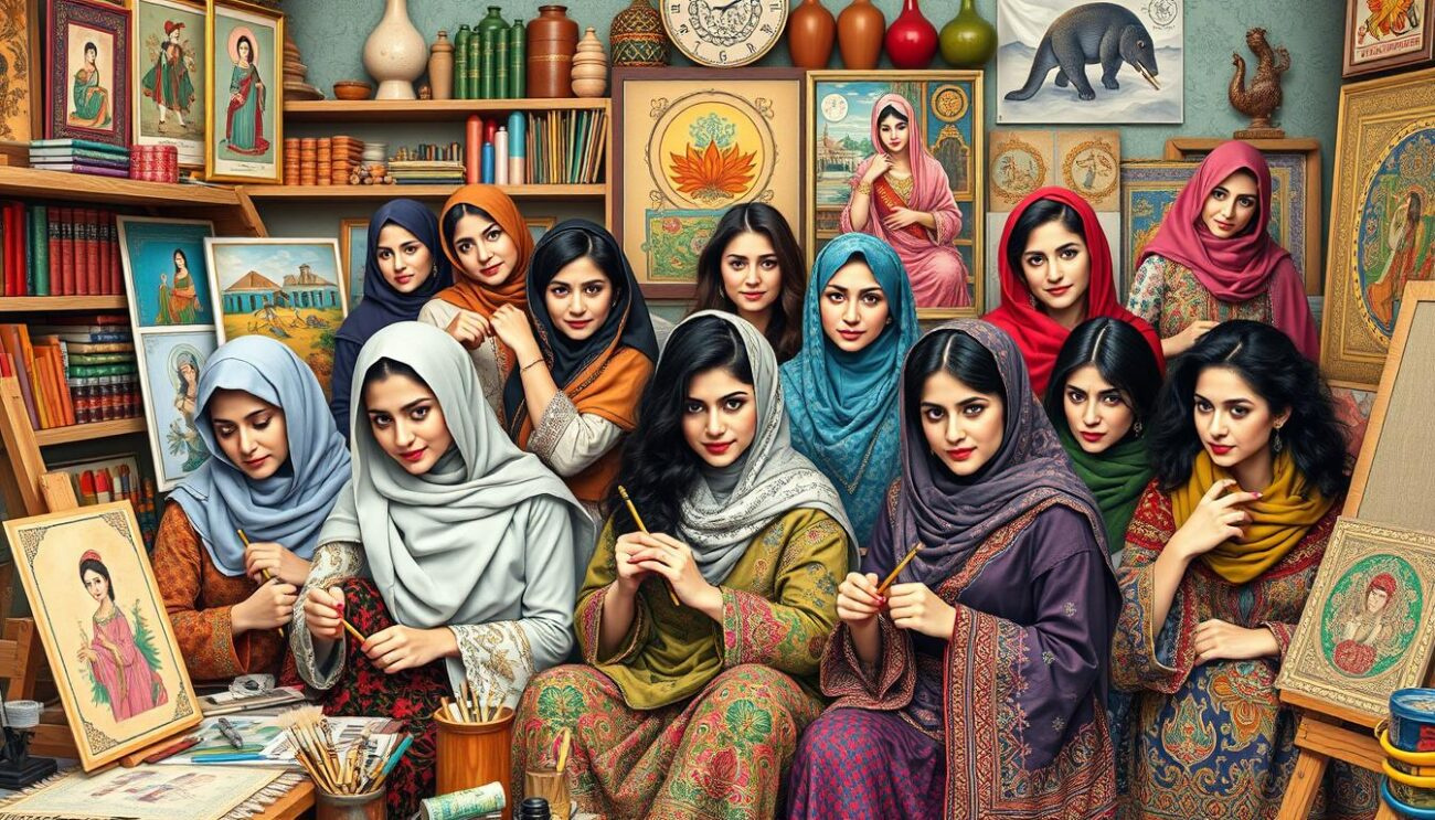 iranian women in art