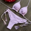 2023 New Sexy Triangle Bathing Suit for Women Brazilian Bikinis Halter Swimwear Push Up Swimsuit Beach Bikini Set 3