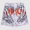 Men's Skeleton Hand Print Quick-Dry Summer Sports Shorts 3