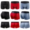 Men Trunks Built-in Fake Butt Hip Lifter Enhancer Shorts Boxer Briefs Padded Underwear Shapewear Underpants Nylon Breathable 4