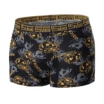 5 /10 Pack Men's Black Gold Printed Boxer Underwear Comfortable And Versatile Plus Size Sexy Young Men's Leisure Sports Beach sh 3
