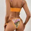 Printed Crop Top Bikini 2025 Women Bikinis Brazilian Swimwear Female Swimsuit Two-pieces Bikini Set 6