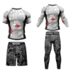 Custom Tattoo Long Sleeve Compression T-Shirt | Men’s Performance Rashguard for Gym & Martial Arts 6