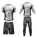 Custom Tattoo Long Sleeve Compression T-Shirt | Men’s Performance Rashguard for Gym & Martial Arts 6