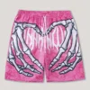 Men's Skeleton Hand Print Quick-Dry Summer Sports Shorts