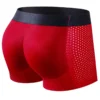 Men Trunks Built-in Fake Butt Hip Lifter Enhancer Shorts Boxer Briefs Padded Underwear Shapewear Underpants Nylon Breathable 3
