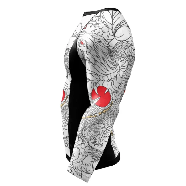 Custom Tattoo Long Sleeve Compression T-Shirt | Men’s Performance Rashguard for Gym & Martial Arts 2