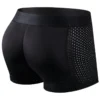 Men Trunks Built-in Fake Butt Hip Lifter Enhancer Shorts Boxer Briefs Padded Underwear Shapewear Underpants Nylon Breathable 2