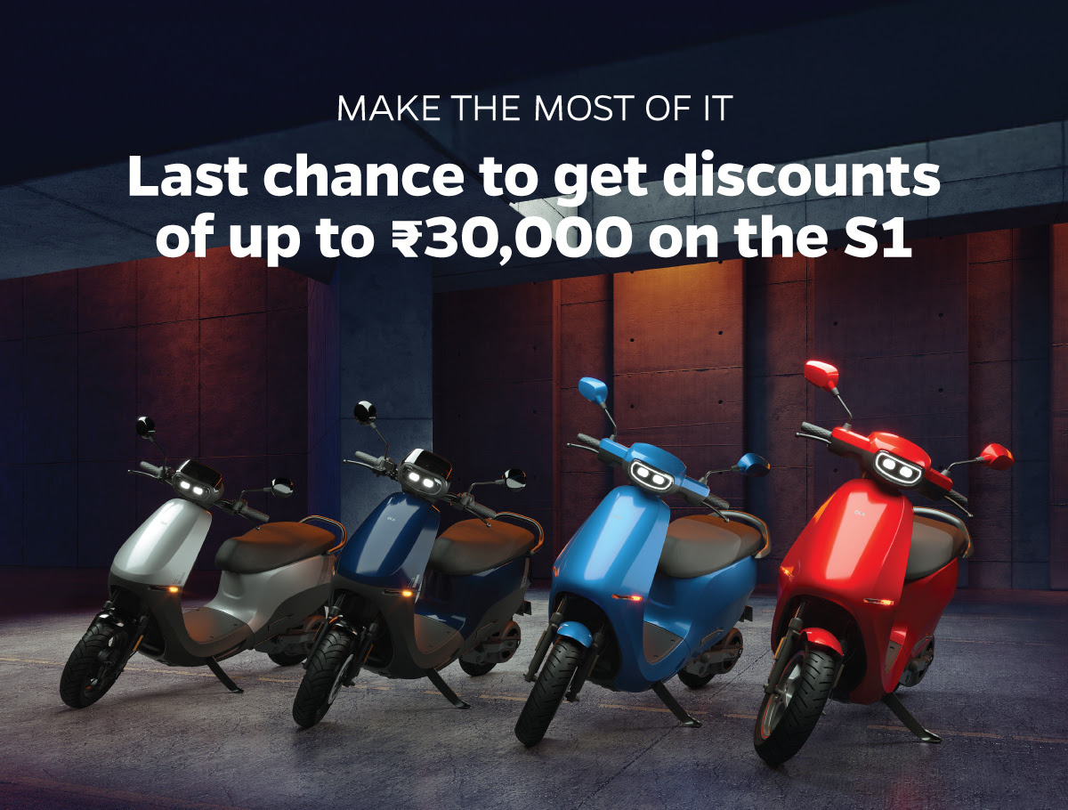 Last Chance to Save ₹30,000 on the Ola S1 Electric Scooter – Don’t Miss Out!